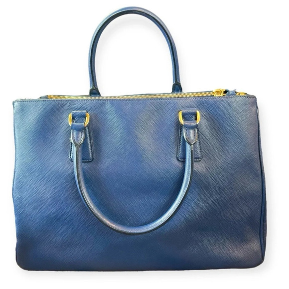PRADA Galleria Lux Large Saffiano Double Zip Satchel Tote - Picture 3 of 16